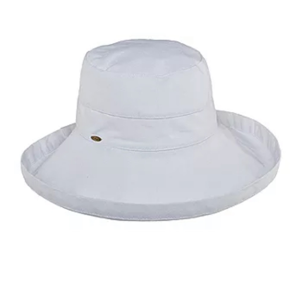 NWT- SCALA white sun hat UPF 50+